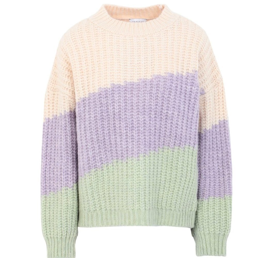 TOPSHOP Color Block Sweater